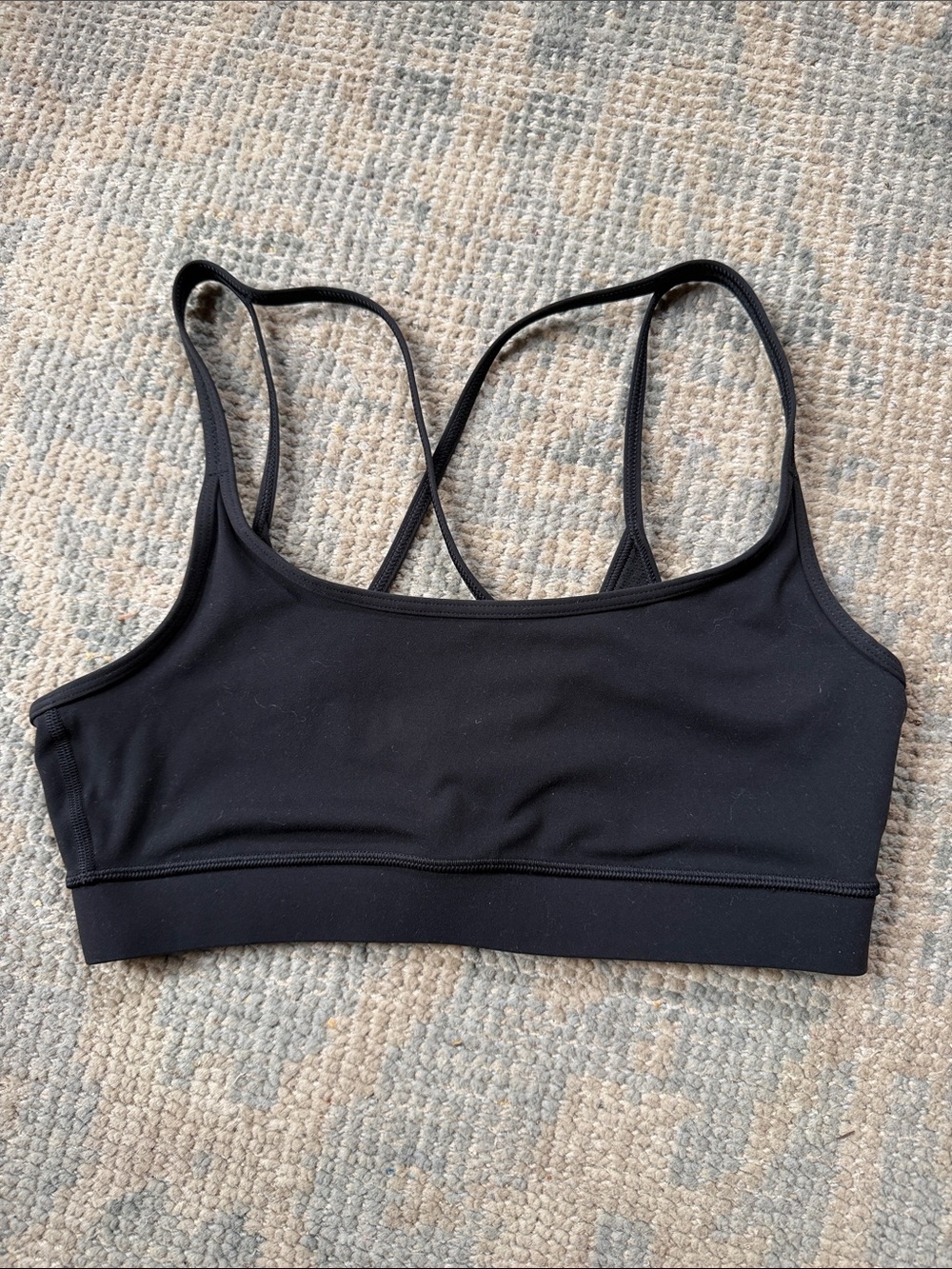 Vuori Black Strappy Sports Bralette - Women Intimates & Sleepwear